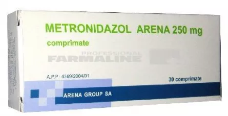 METRONIDAZOL ARENA 250 mg J01XD01 x 30 COMPR. 250mg ARENA GROUP SA