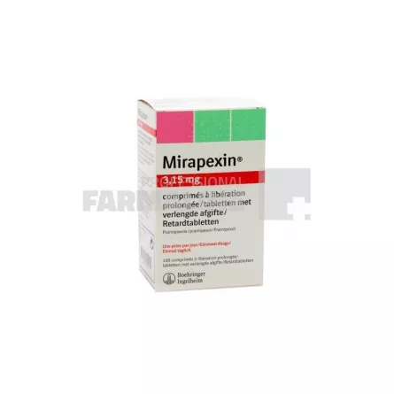 MIRAPEXIN 3,15 mg x 30 COMPR. ELIB. PREL. 3,15mg BOEHRINGER INGEL-33