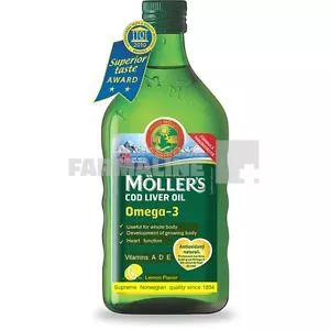 Moller's Omega 3 Ulei din ficat de cod cu lamaie 250 ml