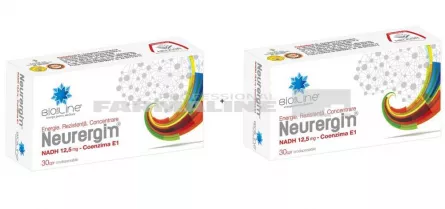 Neurergin Biosunline 30 comprimate 1 + 1 Gratis