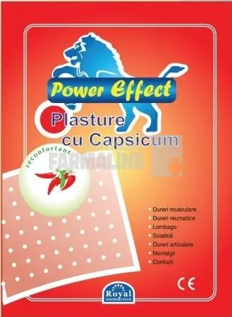 Power Effect Plasture antireumatic cu ardei iute 12 cm  x 18 cm