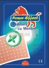 Power Effect Plasture cu Mentol 12 cm x 18 cm