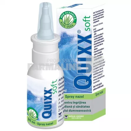 Quixx Soft spray nazal isotonic cu apa de mare 30 ml