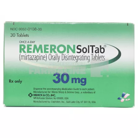 REMERON SOLTAB 30 mg X 30