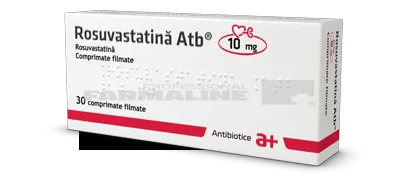 ROSUVASTATINA ATB 10 mg x 30 COMPR. FILM. 10mg ANTIBIOTICE S A