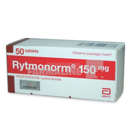 RYTMONORM 150 mg X 50 COMPR. FILM. 150mg MYLAN HEALTHCARE GMB - ABBOTT