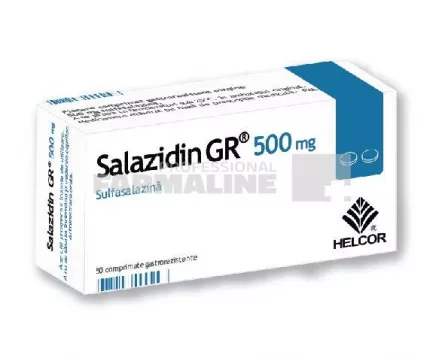SALAZIDIN GR 500 mg x 50 COMPR. GASTROREZ. 500mg AC HELCOR PHARMA S.R