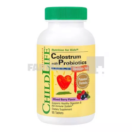 Secom Colostrum with Probiotics ChildLife Essentials 90 tablete