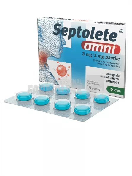 Septolete Omni  Eucalipt 3 mg/1 mg 16 pastile
