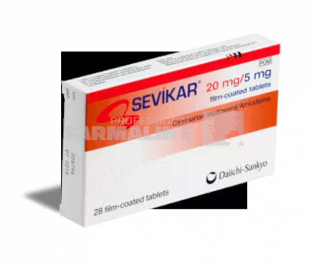 SEVIKAR 20 mg/5 mg X 28 COMPR. FILM. 20mg/5mg ALVOGEN MALTA OPERAT - LABORMED - ALVOGEN     