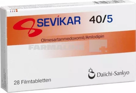 SEVIKAR 40 mg/5 mg x 28 COMPR. FILM. 40mg/5mg TERAPIA S.A.