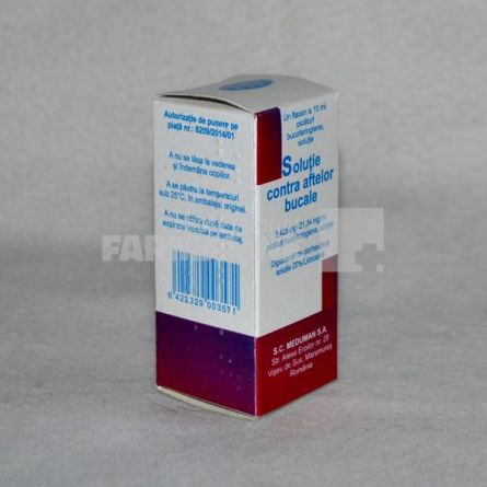 Solutie contra aftelor bucale 2,425 mg/21,34 mg/ml