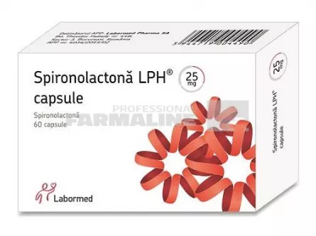 SPIRONOLACTONA LPH 25 mg x 60 CAPS. 25mg LABORMED PHARMA S.A.