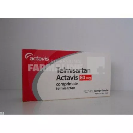 TELMISARTAN ACTAVIS 80mg x 28 COMPR. 80 mg ACTAVIS GROUP PTC EH