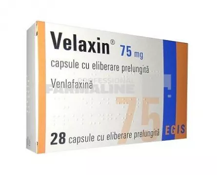 VELAXIN 75 mg x 28 CAPS. ELIB. PREL. 75mg EGIS PHARMACEUTICALS