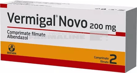 VERMIGAL NOVO 200 mg X 2 COMPR. FIL 200mg BIOFARM