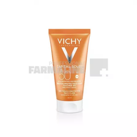 Vichy Capital Soleil Dry Touch Emulsie matifianta pentru fata SPF50 50 ml