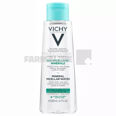 Vichy Purete Thermale Apa micelara pentru ten mixt - gras 200 ml