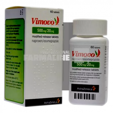 VIMOVO 500 mg/20 mg x 60 COMPR. ELIB. MODIF. 500 mg/20 mg ASTRA ZENECA AB