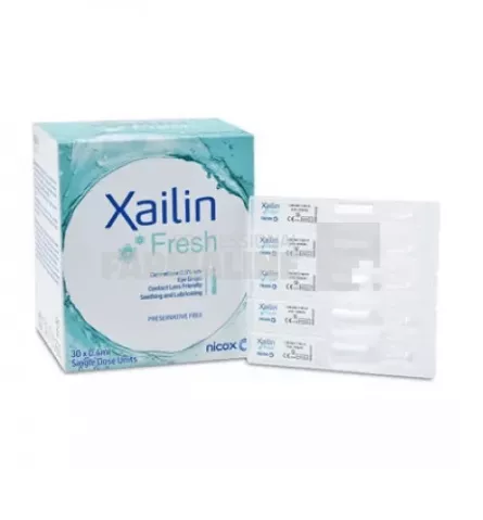 Xailin Fresh Picaturi oftalmice 30 monodoze x 0.4 ml