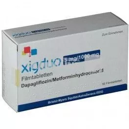 XIGDUO 5 mg/1000 mg X 60 COMPR. FIL 5mg/1000mg ASTRAZENECA
