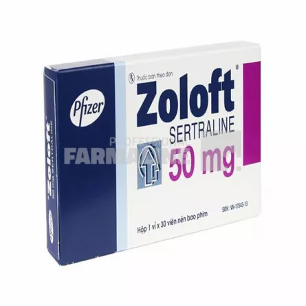 Zoloft 50 mg X 28 comprimate filmate
