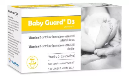 Baby Guard D3 40 capsule - la pret mic | Pfarma.ro