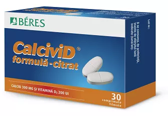 Beres Calcivid citrat 30 comprimate - la pret mic | Pfarma.ro