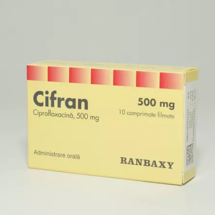 CIFRAN x 10 COMPR. FILM. 500mg RANBAXY UK LIMITED - TERAPIA - Vezi ...