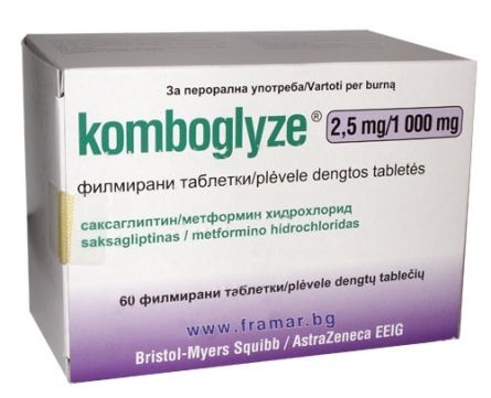 KOMBOGLYZE 2,5/1000mg X 60 COMPR. FILM. 2,5mg/1000mg ...