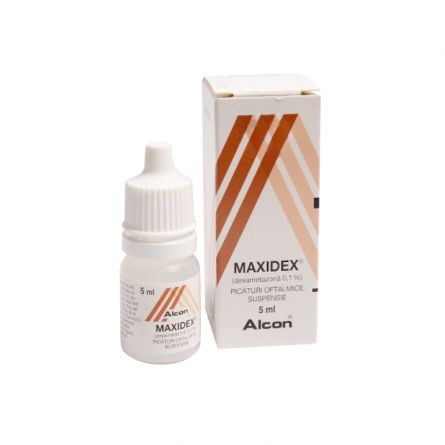 Maxidex R X 1 Picaturi Oft Susp 0 1 Alcon Couvreur Nv Pret 5 73 Lei