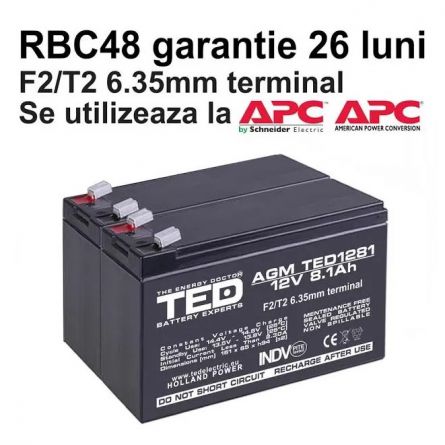Acumulatori UPS compatibili APC RBC48 RBC 48