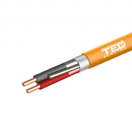 Cablu incendiu 1x2x0.8, JE - H (ST) H, rola 100m, TED Electric