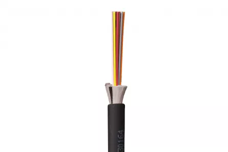 Cablu fibra optica 8 fibre OM3 interior/exterior, de distributie, LSZH, CPR, armat cu vata de sticla, [],pro-networking.ro