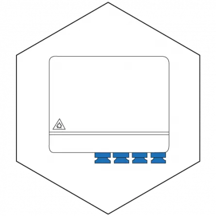 Cutie terminala AFL Hyperscale, 4 X SC Simplex sau LC Duplex, neechipata, [],pro-networking.ro