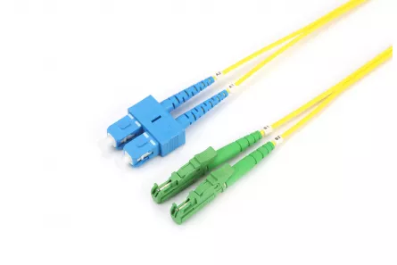 Patch cord E2000/APC-SC/PC, singlemode, lungime 1m, Duplex, AFL Hyperscale, [],pro-networking.ro