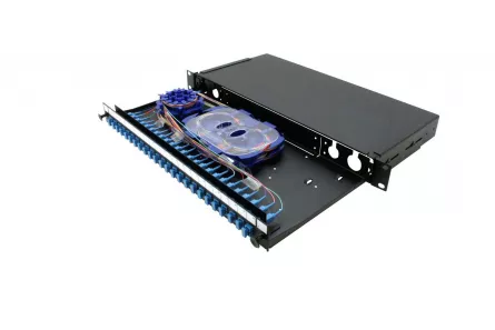 Patch panel fibra optica 24 porturi SC/E2000 Simplex/LC Duplex, neechipat, AFL Hyperscale, [],pro-networking.ro