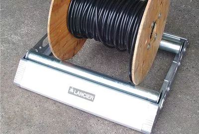 Suport din aluminiu pentru tamburi Lancier cu greutate maxima de 140kg si diametrul de pana la 1200mm, [],pro-networking.ro