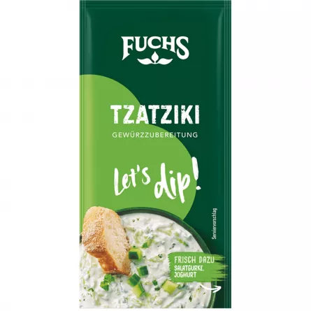 LET'S DIP Tzatziki, condiment amestec, Fuchs, 10g
