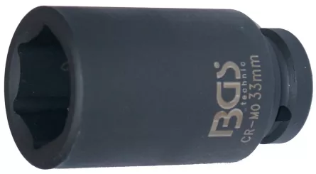 BGS 5333 Tubulara de impact 33 mm adanca cu profil Hexagon, antrenare 3/4'', [],sculebgs.ro