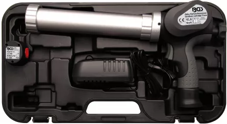 BGS 8496 Pistol pentru adeziv de parbriz, vaselina, cu accumulator 10,8 V Li-Ion , cartus, salam 400 ml, [],sculebgs.ro