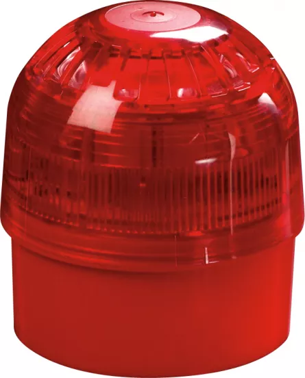 Sirena adresabila cu FLASH, 3 tonuri,  de interior/exterior, cu izolator IP65 92-100dB (A), culoare rosie., [],https:b2b.sielinvest.ro