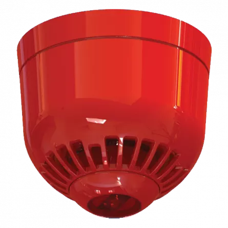 Sirena adresabila cu flash, de culoare rosie de interior IP 21, seria 2000, [],https:b2b.sielinvest.ro