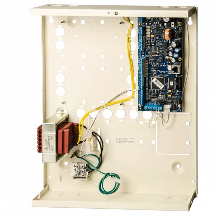 Centrala avansata cu interfata IP pe placa 8 - 32 zone, 4 partitii, 50 utilizatori, control acces 4 usi standard - 28 usi inteligente, EN50131-2-2, grad 3, [],https:b2b.sielinvest.ro