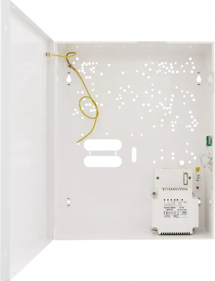 Cutie metalica cu  transformator 50VA iesiri 16Vac-3A/ 18Vac-2.8A/ 20Vac-2.5A, cu tamper, loc de acumulator 17Ah si PCB, [],https:b2b.sielinvest.ro