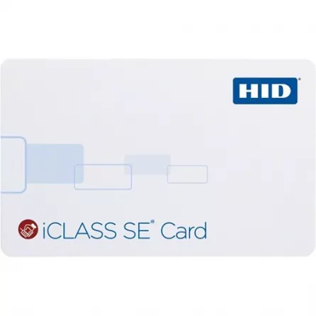 Card HID  iCLASS 2k SE, SIO programat, lucios față și spate, potrivire secvențială codificată/imprimată (inkjet), fără slot, indicatori de slot vertical, alb, [],https:b2b.sielinvest.ro