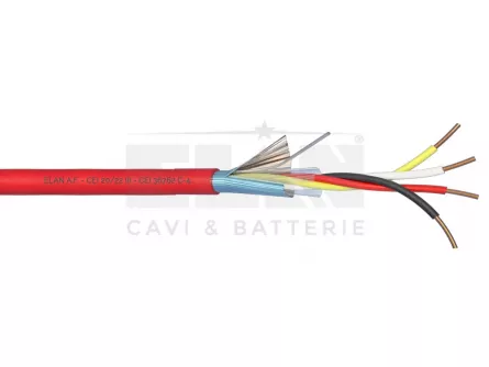 Cablu de incendiu rosu 2x2x0.8mm, ecranat, 450V, [],https:b2b.sielinvest.ro