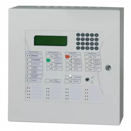 Centrala adresabila de alarmare la incendiu, 2-4 bucle x 128 adrese, afisaj LCD 8x40 caractere, 16 zone, [],https:b2b.sielinvest.ro