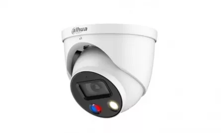 Camera video Dahua IP, Dome, Full-color, WizSense, 2 MP, lentila fixa, lumina alba 15M, microfon, carcasa metal, IP67, PoE, [],https:b2b.sielinvest.ro