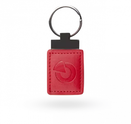 Tag acces RFID 125kHz pentru sistemele JA-100; piele, rosu, [],https:b2b.sielinvest.ro